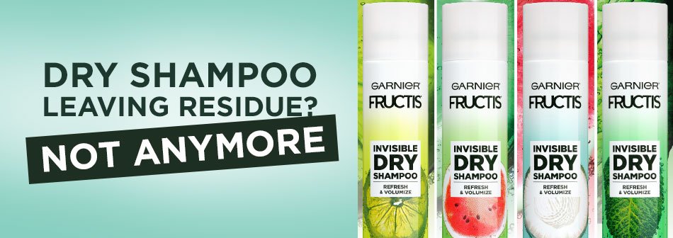 Garnier Dry Shampoo Leaving No Residue